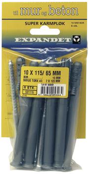 Expandet Expandet karmpløk m/skrue 10×135mm, SB 5stk (0531135)