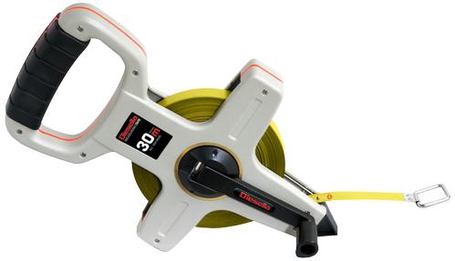 Diesella Gaffelbåndmål,  stålbånd i gummibel. ABS-hus, 30m (10314530)