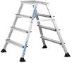 Zarges Arbejdsbuk XLstep P 2×4 trin bred højde 0,99mtr