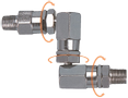 Kabi Drejeled Z-type 1/4"×1/4"R udv./udv.