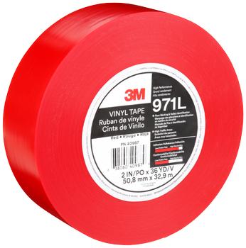 3M Gulvafmærkningstape 971L rød 0, 43×51mm×33m (7100333353)