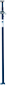 DMTV Rørstøtte 259-396cm malet, maks. 4 ton