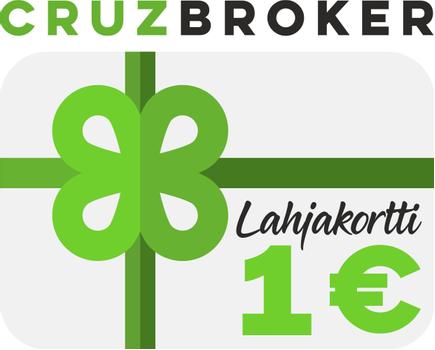Cruzbroker Lahjakortti 1€ (CRUZ_lahjakortti_1)