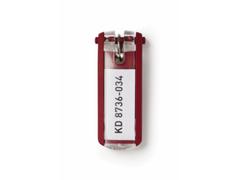 DURABLE Nøgleskilte til Durable Keybox rød 65x25mm
