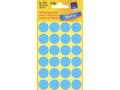 AVERY Etiket Avery blå Ø18mm 96stk/pak