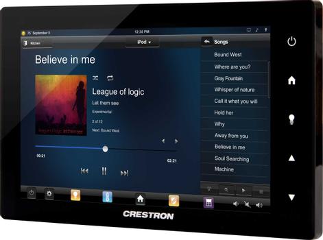 Crestron Crestron 7” Touch Screen, White Smooth (TSW-750-W-S)