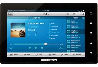 Crestron 7 in. Tabletop Touch Screen, Black Smooth (TS-770-B-S)