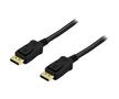 LinkIT DisplayPort kabel v.1.2 M-M 1,5m 4K x 2K@60Hz 28 AWG svart version 1.2