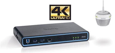 Devio Biamp Devio Enhet for Videokonferanse m/ Takmikrofon,  4K - Hvit (DEVIO SCR-20C)