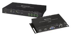 Crestron HD-MD-4K-400 KIT  4K 4x1 Scaling Auto-Switcher and DM Lite® Extender over CATx Cable