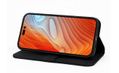 IIGLO iPhone 14 Pro Max Lommebokdeksel (sort) 3 kortlommer,  magnetisk lukking, laget i PU skinn (WP-2-27)
