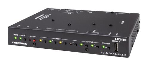 Crestron HD-MD4X2-4KZ-E  -  4x2 4K60 4:4:4 HDR AV Switcher (HD-MD4X2-4KZ-E)