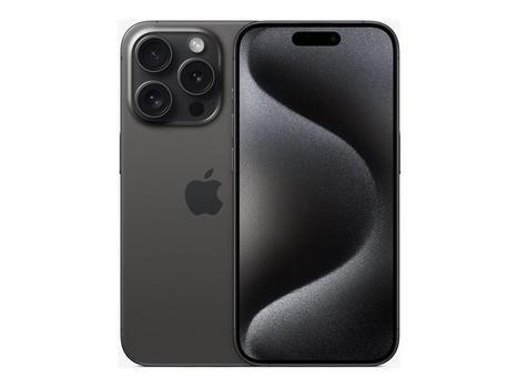 APPLE iPhone 15 Pro 256GB (sort titan) Smarttelefon,  6,1'' Super Retina XDR-skjerm,  48+12+12MP kamera, IP68, 5G (MTV13QN/A)