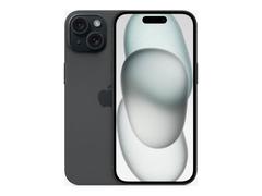  iPhone 15 128GB (sort) Smarttelefon, 6,1" Super Retina XDR-skjerm, 48+12MP kamera, IP68, 5G