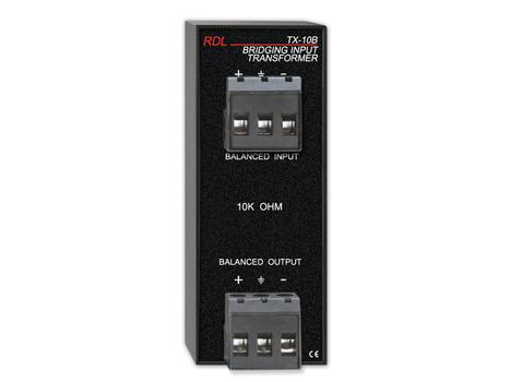 RDL Transformator 1:1 Linjenivå Skruterminering (TX-10B)