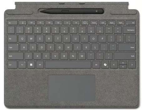 MICROSOFT Surface Pro 10 TypeCover with CoPilot Button + Surface Slim Pen 2 Bundle Platin (8X8-00172)