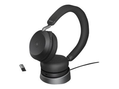 JABRA Evolve2 75 Link380a MS Stereo Blk - inkl. opladerstand (27599-999-989)