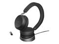 JABRA Evolve2 75 Link380a MS Stereo Blk - inkl. opladerstand