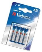 VERBATIM AAA (LR03) Alkaline Batterier, 4 pakning
