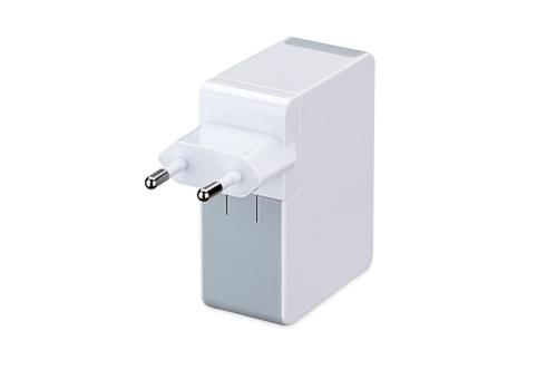 EDNET Universal reiselader 4x USB-porter (EU, UK, US) (EDNET-31809)