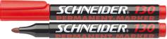 Schneider Permanent marker L, rød sprittusj (10stk)