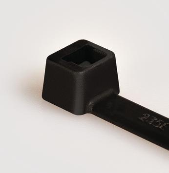 HellermannTyton Strips T120R Sort 380x7,6mm (100stk)