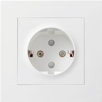 ELKO Plus Enkel stikkontakt m/jord innfelt (1511533)