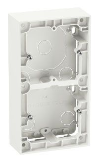 ELKO Plus Dobbel påveggskappe 35mm polarhvit