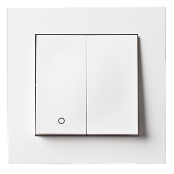 ELKO Plus 2+1 bryter innfelt polarhvit