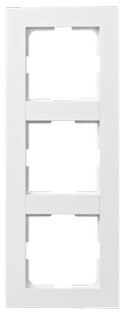 ELKO Plus Kombinasjonsramme 3-hull polarhvit