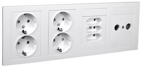 ELKO Plus Multiramme 4-hull for stikk (1427519)