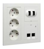 ELKO Plus Multiramme 2x2-hull polarhvit (1427533)