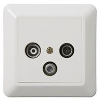 ELKO Antennekontakt TV/sat RS16 hvit