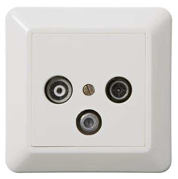 ELKO Antennekontakt TV/sat RS16 hvit