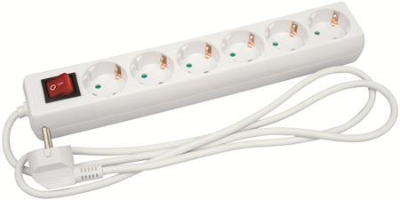 Malmbergs Forgrener, 6 uttak m/jord og bryter