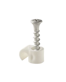 Castor Rund clips m/skrue 7-10 (20stk) (151539-20pk)