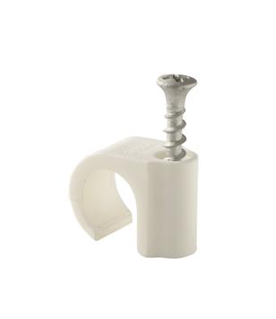 Castor Rund clips m/skrue 18-22 (10stk)