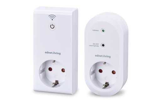 EDNET Living Power Starter Kit 1 sentralenhet og 1 smart-stikkontakt 230V, 16A - Demomodell (EDNET-84290-Demo)