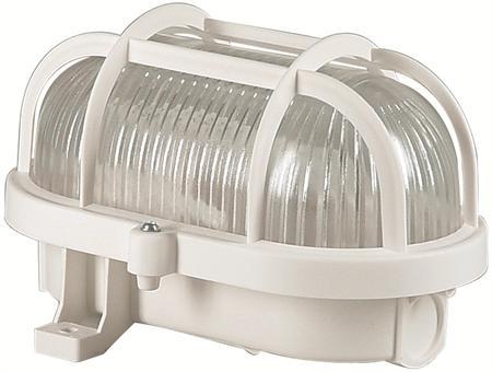 Malmbergs Vegg/taklampe E27 IP44 hvit