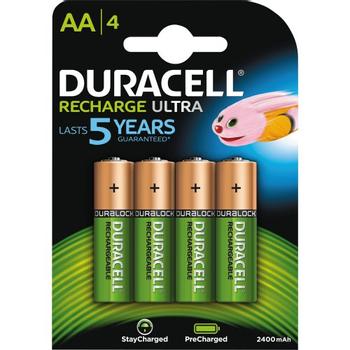 DURACELL Recharge Ultra AA 2500mAh 4pk - Precharged (5000394057043-)