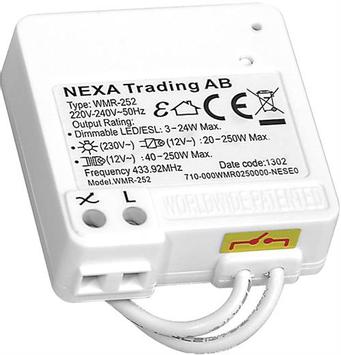 NEXA Wireless Universal Mottaker Dimmer WMR-252 (092-WMR-252)