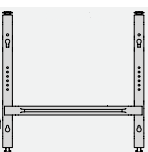 NOBØ Veggfeste Ikon/ Enøk/ Connect 500+750W 40cm (8850102)