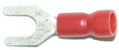 Abiko Gaffelkabelsko 1,5mm² isolert rød
