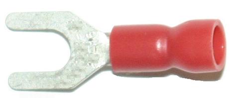 Abiko Gaffelkabelsko 1,5mm² isolert rød (2018810)