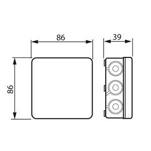 ABB Koblingsboks IP65 AP9 Hvit (1241010)