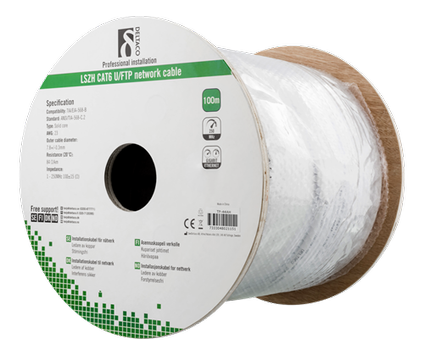 Deltaco Nettverkskabel CAT6 U/FTP 100m (092-TP-44AH)