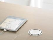 EVOLINE Port 3xStikk Pop-Up Søyle Sølv (1504110)