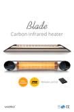 Veito Blade 2000W Terrassevarmer m/ fjernkontroll (8697412950447)