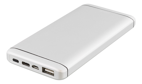Deltaco PB-821 10000mAh Power Bank USB-C, hurtiglading,  5-12V, 3A max, 1x USB Type-C, 1x USB Type-A (PB-821)