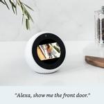 Amazon Echo Spot smarthøyttaler - White Med 2.5" skjerm (ECHO-SPOT-WHITE)